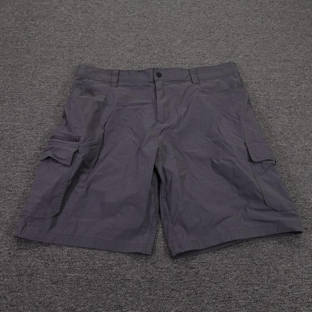Orvis Cargo Shorts Mens 40 Gray Nylon Spandex 11 Inseam Tech Outdoor Hiking